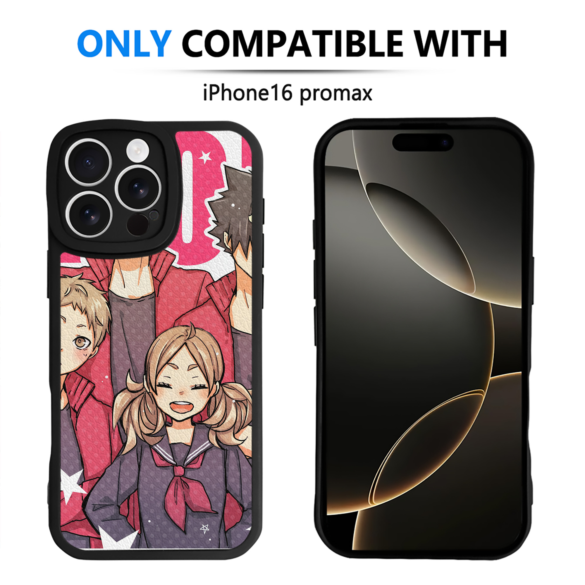 （画像用） ハイキュー!! Haikyu!! 【iPhone 16シリーズ対応】シリコンスマホケース（レザー調） 材質：シリコン